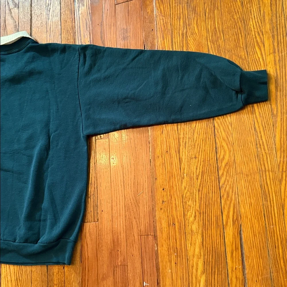 90’s Birds In The Wind Vintage Granny Crewneck Sweater w/ Collar - Picture 11 of 11